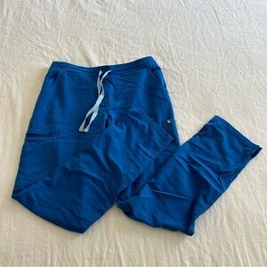 Women's figs royal Blue Drawstring Pants